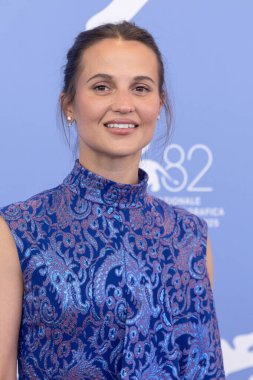 VENICE, ITALY - AUGust 31: Alicia Vikander 31 Ağustos 2025 tarihinde Venedik, İtalya 'da düzenlenen 82. Uluslararası Venedik Film Festivali sırasında 