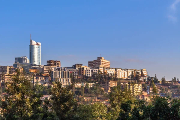 Yaşam ve iş binalar, Kigali, Ruanda ile Ruanda sermaye şehir ladscape