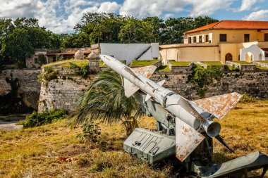 Rusty Sovyetler füze 1962 Karayip kriz ayakta la Cabana kale, Havana, Küba