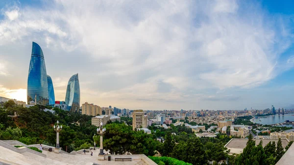 Şehir merkezi iş bölgesinde sunse Panoraması genel bakış