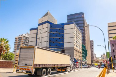Windhoek şehir merkezi manzaralı, alışveriş merkezi, ofis bu