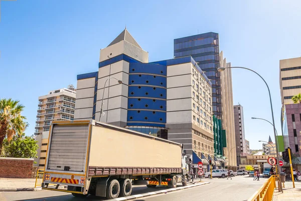 Windhoek Stadtzentrum mit Shopping Mall, Büro bu — Stockfoto