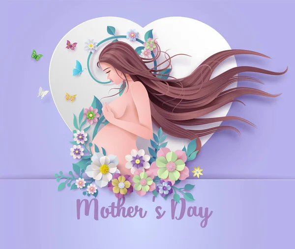 Happy Mother's day greeting card. — Stock Vector