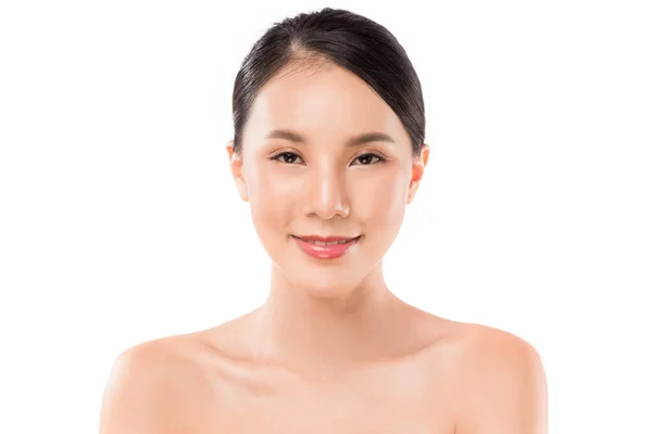 Junge Schönheit Gesund Glücklich Asiatische Frau Mit Smiley Gesicht Und — Stockfoto