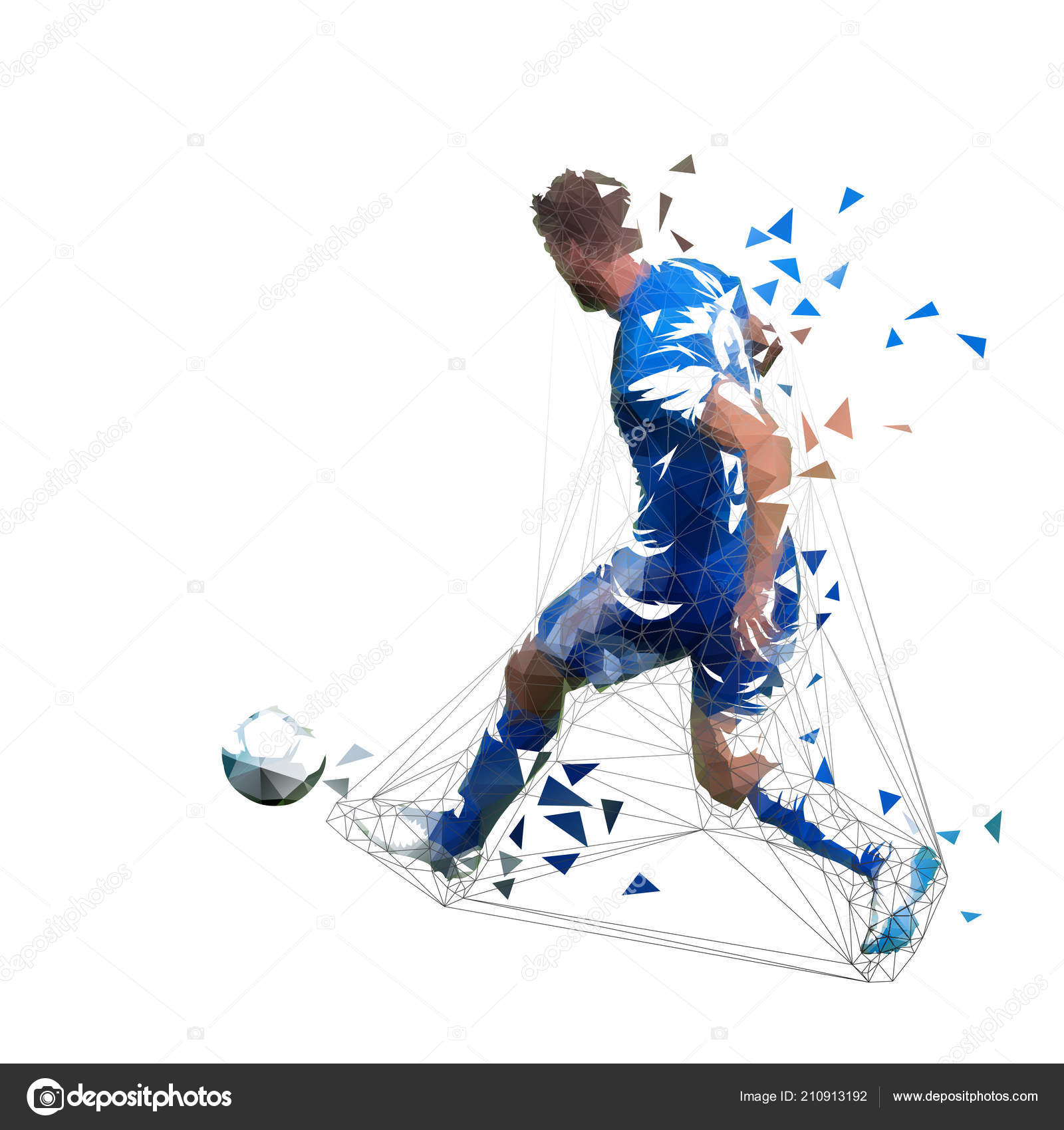 Desenho vetorial abstrato do jogo de futebol