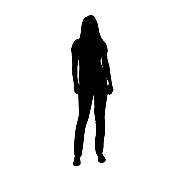 60,832 Woman standing silhouette Vector Images | Depositphotos