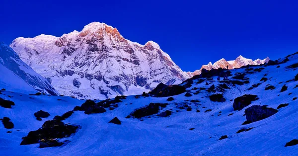 Annapurna South Annapurna Range Sunrise Trek Annapurna Base Camp Annapurna — ストック写真