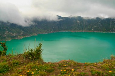 Quilotoa Caldera, Laguna del Quilotoa, Ekvador And Dağları, Ekvador, Amerika
