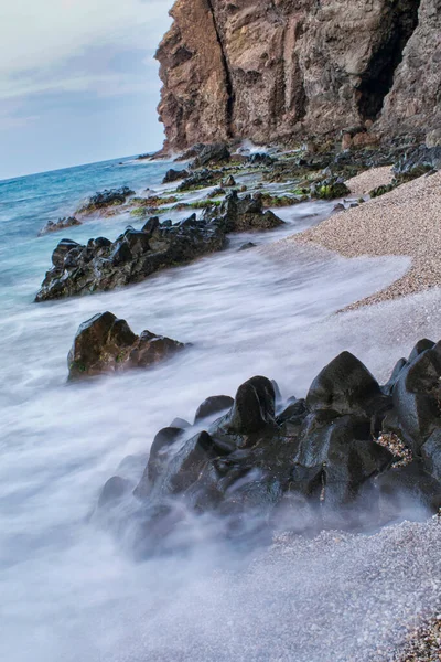 Παραλία Los Muertos Cabo Gata Njar Natural Park Biosphere Reserve — Φωτογραφία Αρχείου