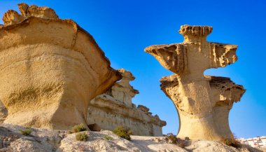 Erosions of Bolnuevo, Natural Heritage of Region of Murcia, Murcia, Spain, Europe clipart