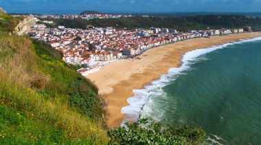 Nazare Sahili, Atlantik Sahili, Nazare, Portekiz, Avrupa