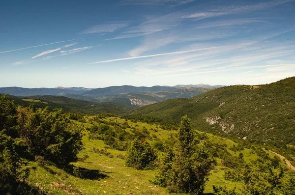 Sentiero Escursionistico Nel Sentiero Montagna Nel Bosco Spagna — Foto Stock