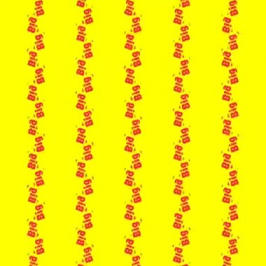 sarı bir arka plan üzerinde kırmızı bir kelime büyük satış