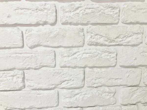 Muro Ladrillo Blanco Perfecto Como Fondo Fotografía Cuadrada — Foto de Stock