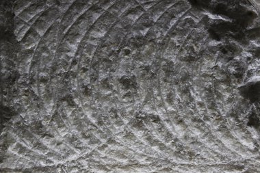 Eski bir tuz kaya tuzu dokusuna benim yakın çekim, soyutlama, kaya tuzu tedavi