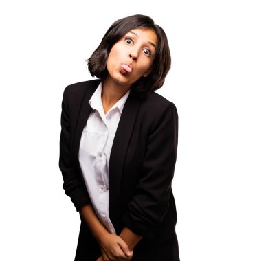 Latin iş kadın gösteren dil