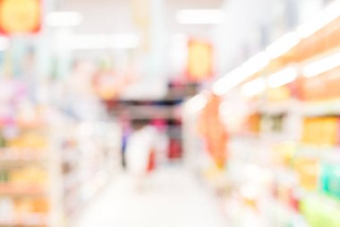 bulanık süpermarket arka plan kapalı 
