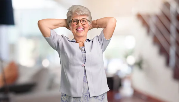 Beautiful Senior Woman Surprised Shocked Looking Wide Eyes Excited Offer — Stock Photo, Image