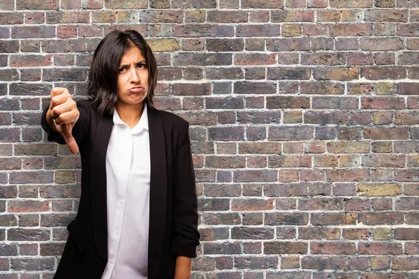 Latin Business Woman Feeling Sad — Stock Photo, Image