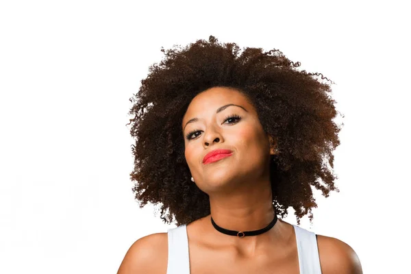 Portret Van Een Jonge Zwarte Vrouw — Stockfoto