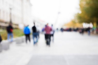 Soyut kentsel sokak arka plan bulanık kalabalık