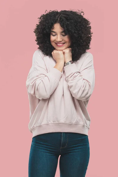 Joven Mujer Feliz Riendo —  Fotos de Stock