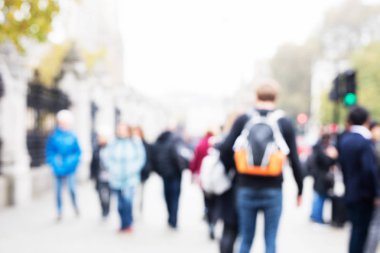 Soyut kentsel sokak arka plan bulanık kalabalık