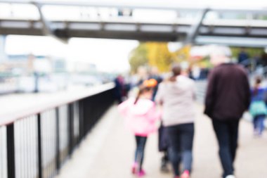 Soyut kentsel sokak arka plan bulanık kalabalık