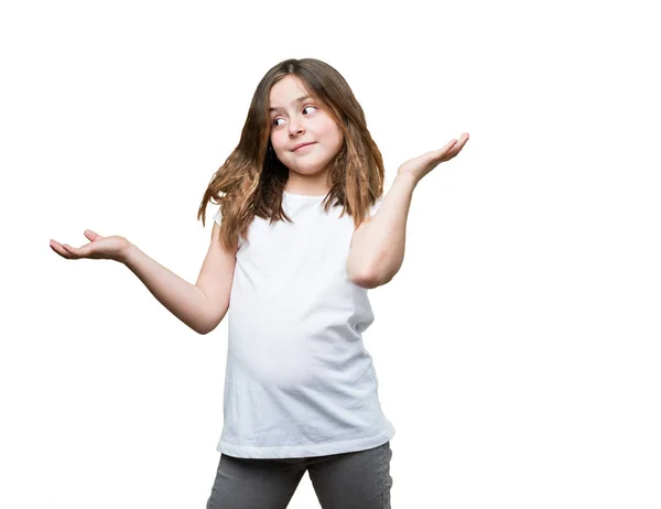 Κοριτσάκι Που Κάνει Ισορροπία Χειρονομία — Φωτογραφία Αρχείου