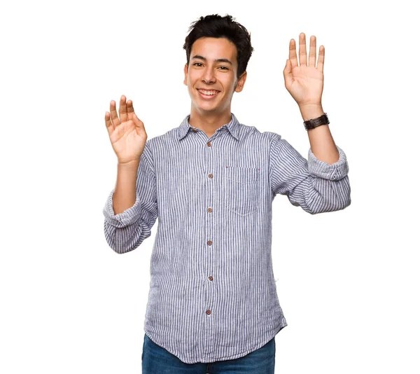 Adolescente Bailando Aislado Sobre Fondo Blanco —  Fotos de Stock