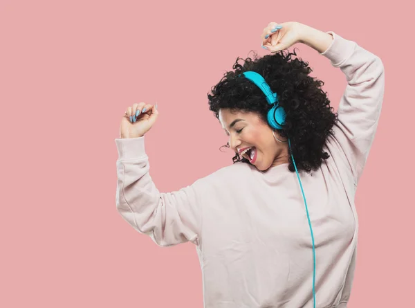 Young Woman Dancing Listening Music — Stock Photo, Image