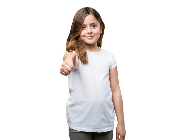 Little Girl Doing Okay Gesture — Stock Photo, Image