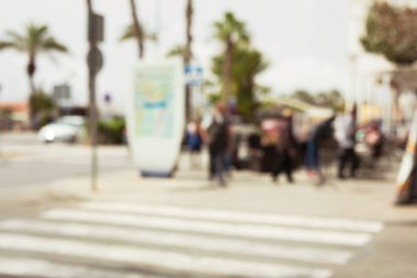 kentsel sokak bulanık arka plan