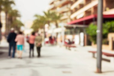 kentsel sokak bulanık arka plan