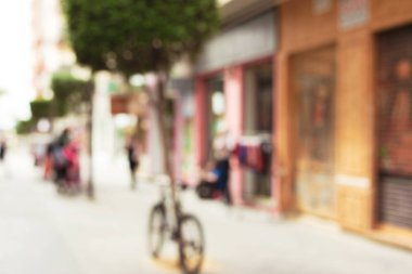 kentsel sokak bulanık arka plan