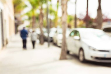 kentsel sokak bulanık arka plan