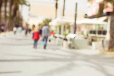 kentsel sokak bulanık arka plan