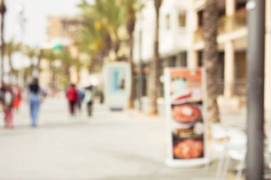 kentsel sokak bulanık arka plan