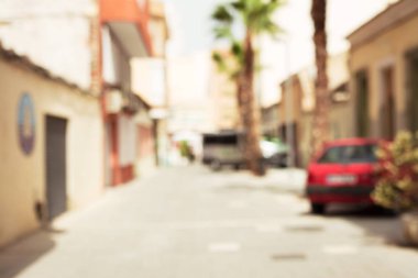 kentsel sokak bulanık arka plan