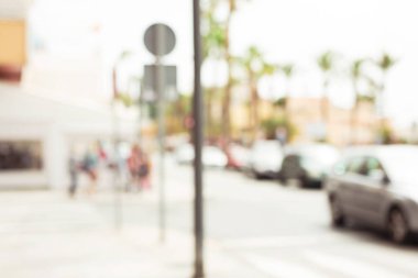 kentsel sokak bulanık arka plan