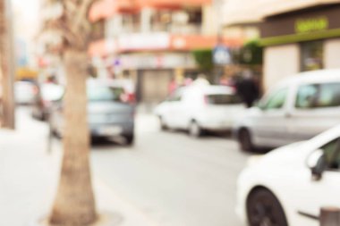 kentsel sokak bulanık arka plan