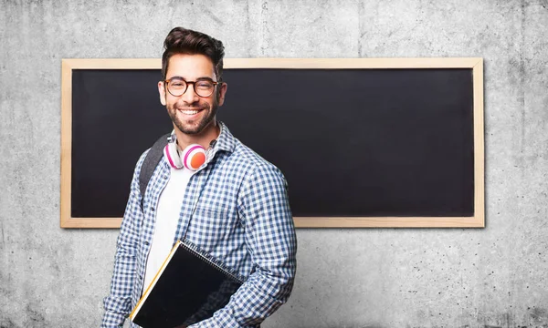 Estudiante Hombre Sosteniendo Libro — Foto de Stock