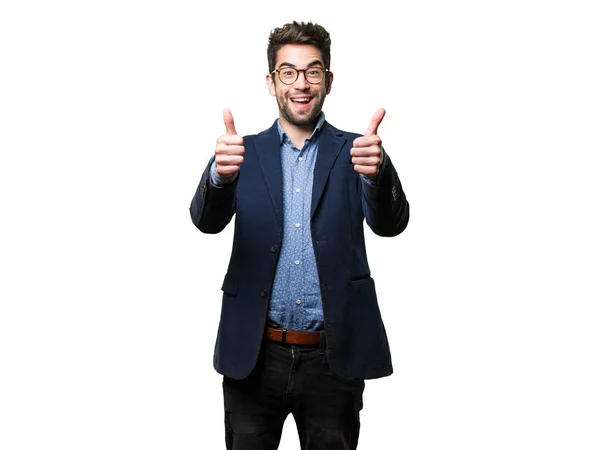 Business Man Doing Okay Gesture — Stock Photo, Image