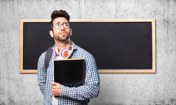 Estudiante Hombre Sosteniendo Libro — Foto de Stock