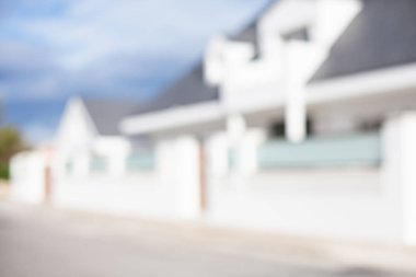 Modern ev dış arka plan bulanık