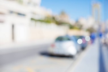 kentsel sokak bulanık arka plan