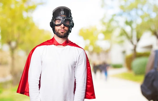 Super Héroe Buscando Lejos — Foto de Stock