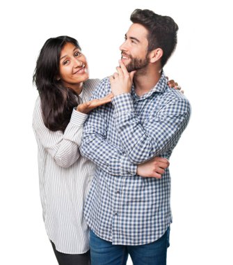 Genç bir çift bir şey düşünmeye