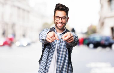 öğrenci adam işaretçi açık