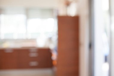 Modern ev iç arka plan bulanık